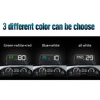 T900 Car GPS HUD Virtual HD Reflection Board Head-up Display, Speed & Driving Distance / Time Display, Over Speed & Voltage & Low Voltage Alarm, Fatigue Driving, T900  Green + White, T900 Blue + White, T900  White