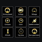 T900 Car GPS HUD Virtual HD Reflection Board Head-up Display, Speed & Driving Distance / Time Display, Over Speed & Voltage & Low Voltage Alarm, Fatigue Driving, T900  Green + White, T900 Blue + White, T900  White