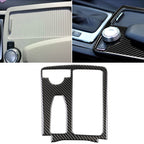 Car Carbon Fiber Left Drive Gear Position Panel Decorative Sticker for Mercedes-Benz W204 2007-2013 / W212 2010-2012, Left Drive Gear Position (W212)