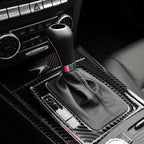 5 PCS Car Carbon Fiber Left Drive Gear Position Panel Decorative Sticker for Mercedes-Benz W204 2007-2013, Left Drive Gear Position