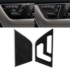 2 PCS Car Carbon Fiber Right Drive Seat Adjustment Panel Decorative Sticker for Mercedes-Benz W204 2007-2013, Right Drive Seat Adjustment