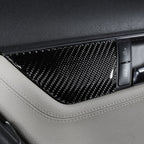 2 PCS Car Carbon Fiber Right Drive Seat Adjustment Panel Decorative Sticker for Mercedes-Benz W204 2007-2013, Right Drive Seat Adjustment