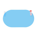 Car Oval PET Rearview Mirror Protective Window Clear Anti-fog Waterproof Rain Shield Film, Size:10x15cm, 10x15cm
