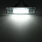 2 PCS DC 12V 2W 120LM 6000K LED License Plate Light 18-SMD Bulbs Lamps for Astra F 91-98, G Estate(F69) 98-05, Opel Corsa B 93-00, Omega A 86-94, For Astra/Opel Corsa