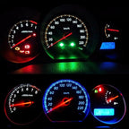 10 PCS 0.4W B8.5 Wedge Instrument Panel COB LED Light Dashboard Gauge Cluster Indicator Lamp Bulb, 0.4W B8.5