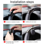 3R-2151 Car Auto Universal Steering Wheel Spinner Knob Auxiliary Booster Aid Control Handle Car Steering Wheel Booster Wheel Strengthener Auto Spinner Knob Ball, 3R-2151 (Black), 3R-2151 (Blue)