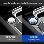 Car Engine Start Key Push Button Ring Trim Aluminum Alloy Sticker Decoration for Volkswagen, For Volkswagen (Engine Start), For Volkswagen