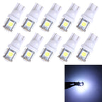 10PCS T10 3W 5500K SMD 5050 5 LED Car Clearance Lights Lamp, DC 12V, 5630-5smd LED