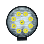 6.7W White Light Round-Shaped Waterproof Car Boat Marine Work Lights Spotlight LED Bulbs, DC 9-30V, 27W