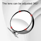 3R-044 Auxiliary Rear View Mirror Car Adjustable Blind Spot Mirror Wide Angle Auxiliary Rear View Side Mirror, 3R-044 (Black), 3R-044 (Silver), 3R-044 (White)