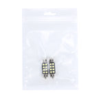2 PCS 3W 200 LM 6000K 36MM 8 SMD-2835 LEDs Bicuspid Port Decoding Car Dome Lamp LED Reading Light, DC 12V, 36MM