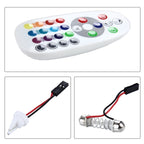 2 PCS 18W Auto Flash Strobe Fade Smooth Remote Controlled Colorful LED Roof Decorative Lamp with 36 SMD-5050 LED, DC 12V, 36 SMD-5050 LEDs