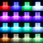 2 PCS 18W Auto Flash Strobe Fade Smooth Remote Controlled Colorful LED Roof Decorative Lamp with 36 SMD-5050 LED, DC 12V, 36 SMD-5050 LEDs