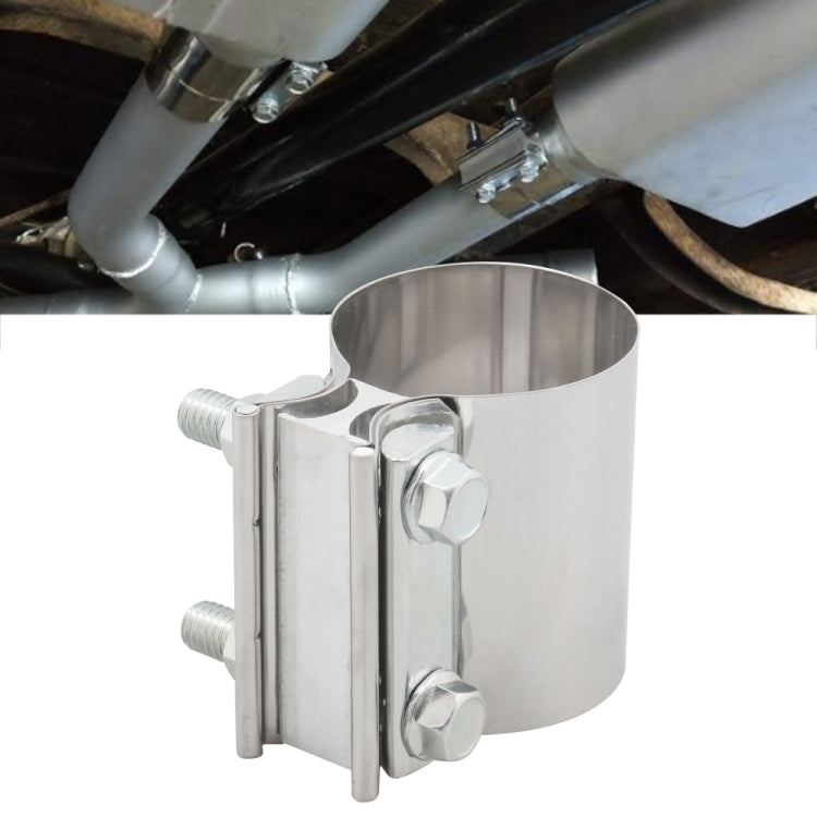 2.75 inch Car Turbo Exhaust Downpipe Stainless Steel Lap Joint Band Clamp, 2.75 inch