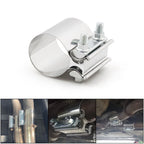 2.75 inch Car Turbo Exhaust Downpipe Stainless Steel Lap Joint Band Clamp, 2.75 inch
