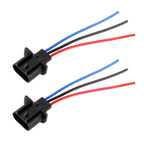 1 Pair H13 Bulb Holder Base Male Socket with Wire, H13