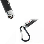 2pcs Outdoor Keychain Metal Shell Mini LED Flashlight Laser Light with Money Detecting