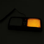 High qulaity DC 12V,9W LED Waterproof Car Sunshade Yellow Light Warning Lights Strobe Emergency Lights Flashing Light with 12 Kinds Flash Patterns, Yellow