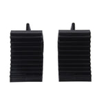 2pcs Solid Rubber Wheel Chock with Handle for Vehicles Under 2.5 Tons