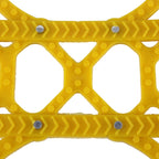 6 PCS Car Snow Tire Anti-skid Chains Yellow Chains For Family Car, Anti-skid Chains 5