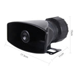 HJS-78005 12V 60W 300dB Car Electric Alarm Air Horn Siren Speaker 5 Sound Tone/ 3 Sound Tone Super Loud With Mic, Cable Length: 60cm, HJS-78005