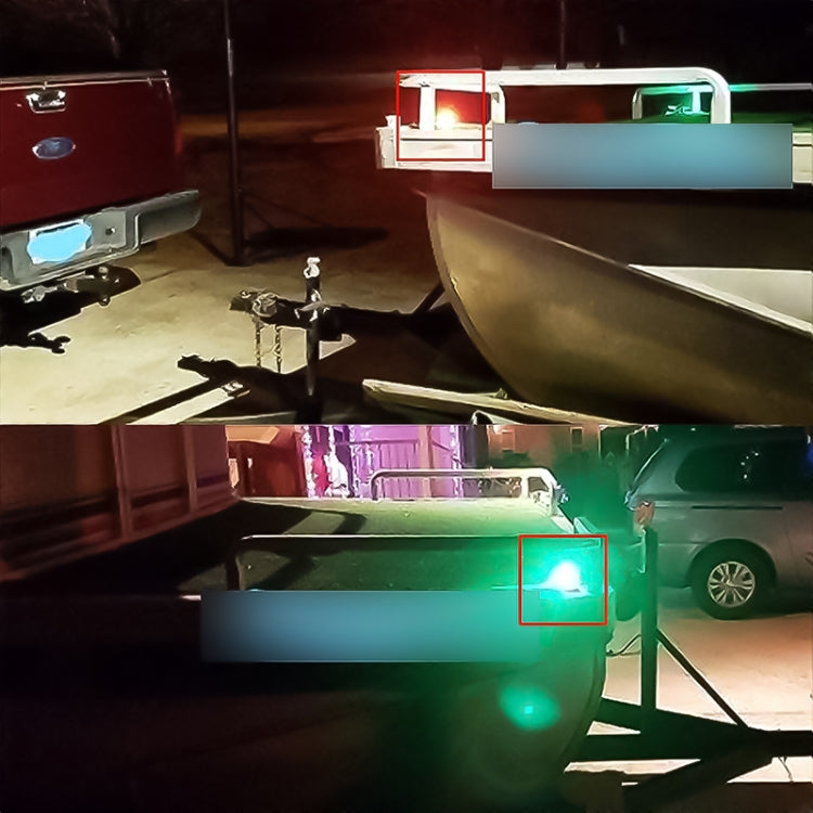 D2944 1W 12V Marine Boat Waterproof Navigational LED Side Bow Tear Drop Lights (Green and Red), D2944 1W 12V