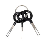 3 PCS Auto Car Rubberized Plug Circuit Board Wire Harness Terminal Extraction Pick Connector Crimp Pin Back Needle Remove Tool, 3 PCS (Rubberized)