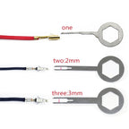 3 PCS Auto Car Rubberized Plug Circuit Board Wire Harness Terminal Extraction Pick Connector Crimp Pin Back Needle Remove Tool, 3 PCS (Rubberized)