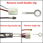 18 PCS Auto Car Plug Circuit Board Wire Harness Terminal Extraction Pick Connector Crimp Pin Back Needle Remove Tool, 18 PCS