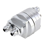 Car Universal Aluminum AN8 Split Cake Oil Handle Oil Filter Sandwich Adapter For Oil Cooler Plate Kit Oil Filter Cooler Sandwich Plate Adapter Cooler Adapter, AN8 Split Oil Handle Oil Filter