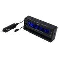Digital Car Thermometer Voltage Meter Luminous Clock Tester Detector Multi-function Car Digital Clock with Thermometer and Automotive Voltmeter, Thermometer Voltage Meter
