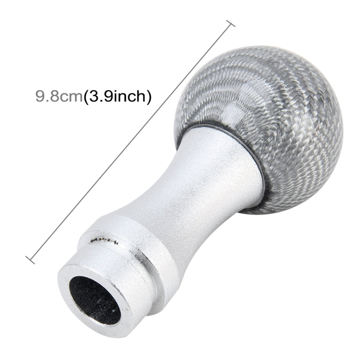 Universal Car Gear Shift Knob Modified Car Gear Shift Knob Auto Transmission Shift Lever Knob Carbon Lead Gear Knobs  with Three Rubber Covers, Carbon Lead Gear Knobs