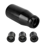 Universal Car Modified Gear Shift Knob Solid Color Smooth Auto Transmission Shift Lever Knob with Three Rubber Covers