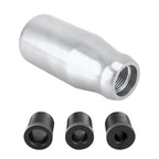 Universal Car Modified Gear Shift Knob Solid Color Smooth Auto Transmission Shift Lever Knob with Three Rubber Covers