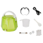 OUSHIBA Truck C6 Mini Multi-function Rice Cooker 24V 1.6L Volume for Rice Soup Noodles Vegetable Dessert, Random Color Delivery, C6