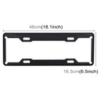2 PCS Carbon Lead License Plate Frame Simple and Beautiful Car License Plate Frame Holder Universal License Plate Holder, Carbon Lead License Plate Frame