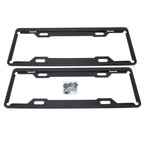 2 PCS Carbon Lead License Plate Frame Simple and Beautiful Car License Plate Frame Holder Universal License Plate Holder, Carbon Lead License Plate Frame