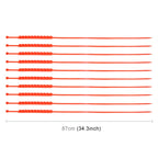 10 PCS Car Tire Emergency Single Grid Anti-skid Chains Tyre Anti-slip Chains, Single Grid