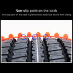 10 PCS Car Tire Emergency Single Grid Anti-skid Chains Tyre Anti-slip Chains, Single Grid