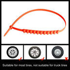 Car Tire Emergency Double Grid Anti-skid Chains Tyre Anti-slip Chains, Double Grid