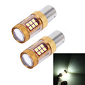 2 PCS 1156/BA15S 15W 1300LM 6500K 28 SMD-3030 LED Car Brake Lights Turn Light, DC 12V, 1156