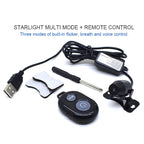 5V Roof Ceiling Decoration Red Light Star Night Lights Starry Sky Atmosphere Lamp Projector with Remote Control, Starry Sky/Remote Control