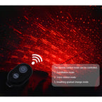 5V Roof Ceiling Decoration Red Light Star Night Lights Starry Sky Atmosphere Lamp Projector with Remote Control, Starry Sky/Remote Control