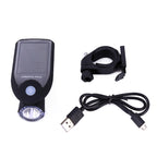 3W 240LM USB Solar Energy Motorcycle / Bicycle Front Light, Front Light Black, Front Light White