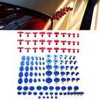 120 in 1 Auto PDR Plastic Ding Glue Tabs Paintless Dent Removal Car Repair Tools Kits Glue Puller Sets Tabs PDR Tools, 120 in 1