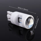 2 PCS T10 / W5W / 194 DC 12V 1.2W 6LEDs SMD-3030 Car Reading Lamp Clearance Light, with Projector Lens Light