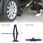 Upright ST-112C Heavy Duty Stabilizer Scissor Jack with Handle Lift Levelers 4000 Pound (2 Ton) Capacity Each - 9.8 to 44.2 CM Range, 2T Jack with Handle