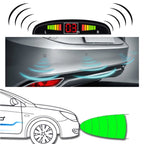Car Voice Prompt Reverse Backup Radar System - Premium Quality 4 Parking Sensors Car Reverse Backup Radar System with LCD Display, Backup Radar System