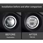 Car Engine Start Key Push Button Cover Trim Sticker Decoration for Mercedes-Benz, For Mercedes-Benz