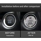 Car Engine Start Key Push Button Cover Trim Sticker Decoration for Mazda, For Mazda